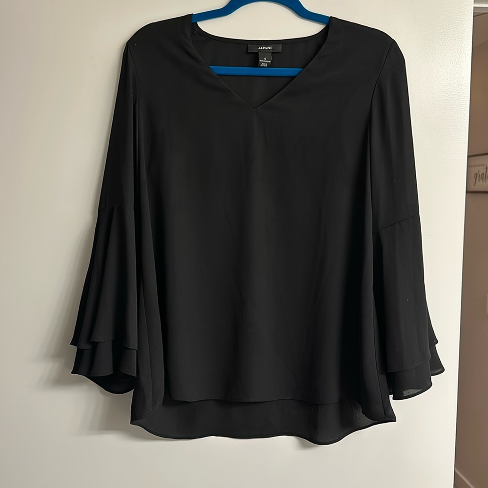 Alfani black blouse